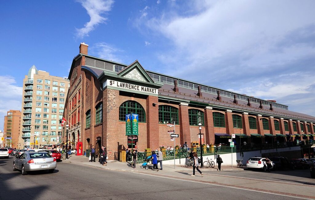 exterior of St Lawrence market in Toronto Ontario