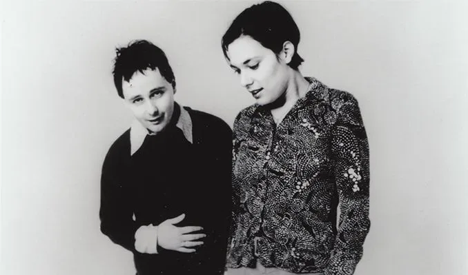The two lead peformers of Stereolab
