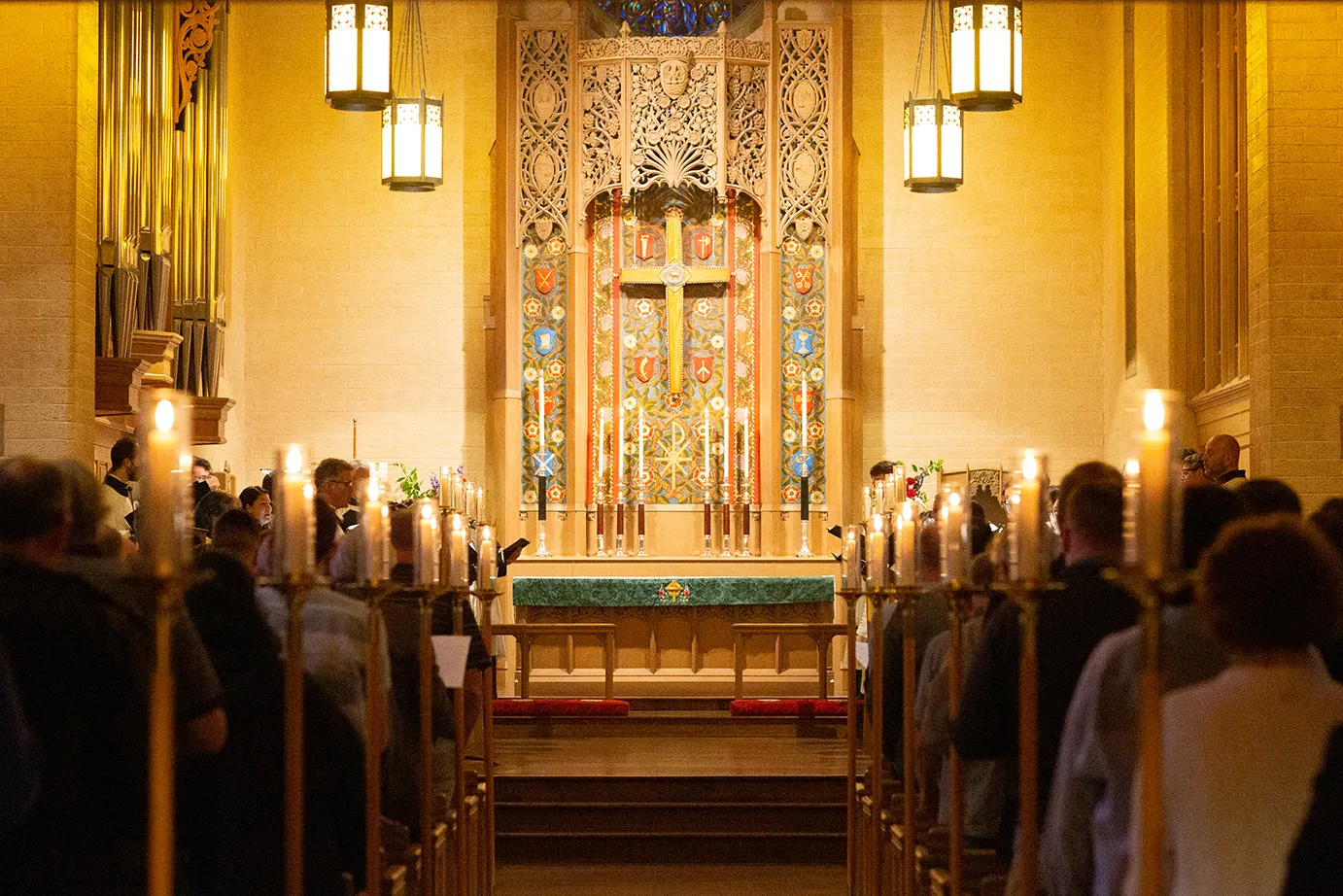 Interior of Epiphany Seattle during Evensong performance