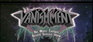 A logo for Vanishment's upcoming show at Substation