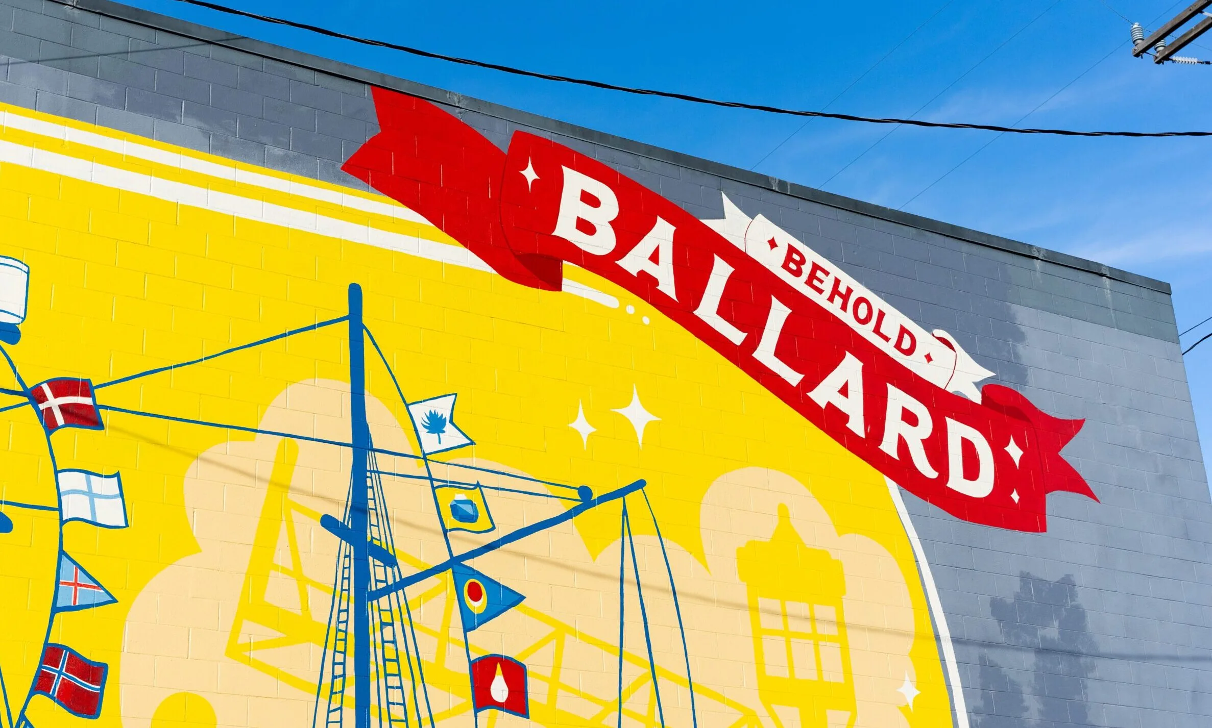 A mural outside Ballard