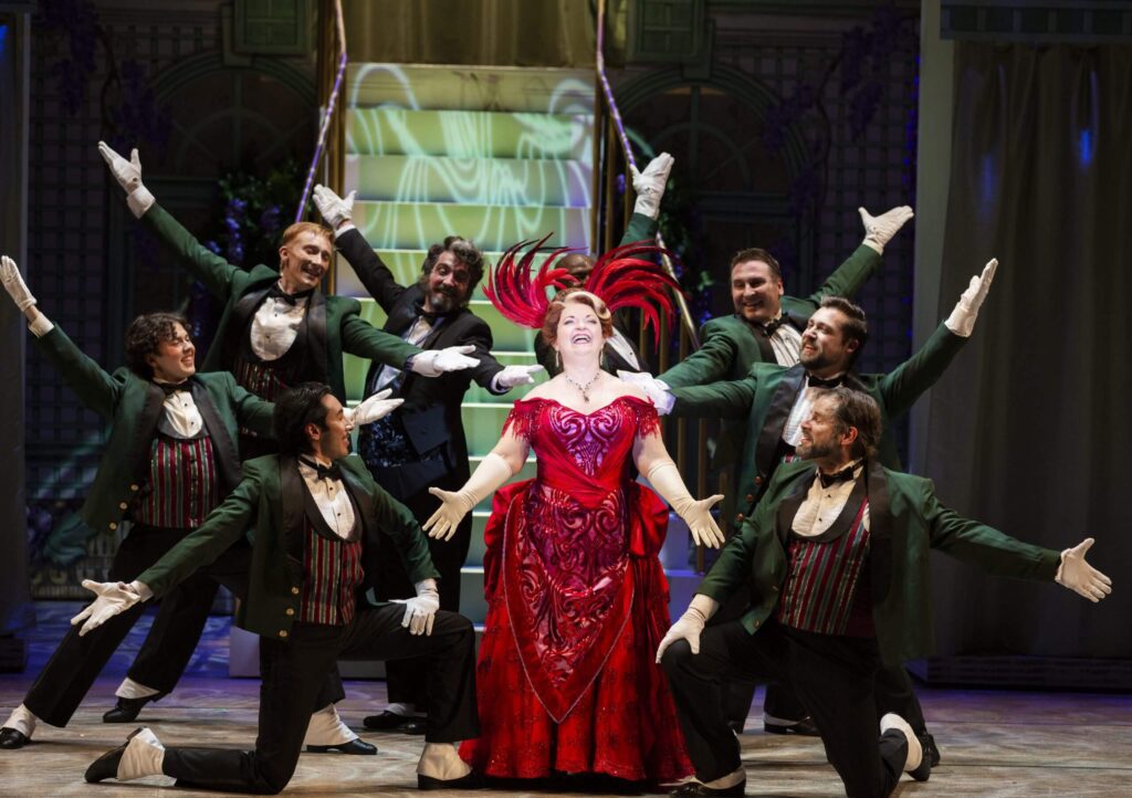 Bobbi Kotula and the cast of Hello, Dolly! (2023) from the 2022/23 season at Village Theatre. Photo by Amanda Sterling. Courtesy of Village Theatre.