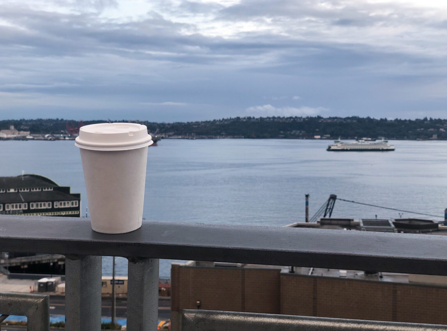 A plain coffee cup in Seattle.