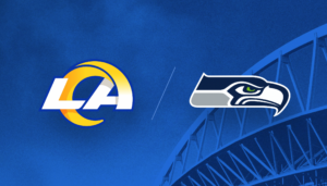 LA Rams vs Seahawks logos