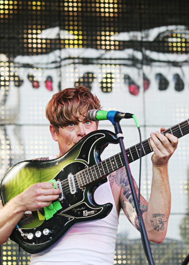 musicbumber Thee Oh Sees perform in 2011 with a guitar