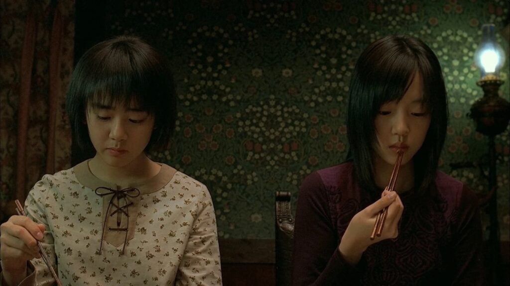 A still from Korean Horror: A Tale of Two Sisters (35mm) featuring two actresses