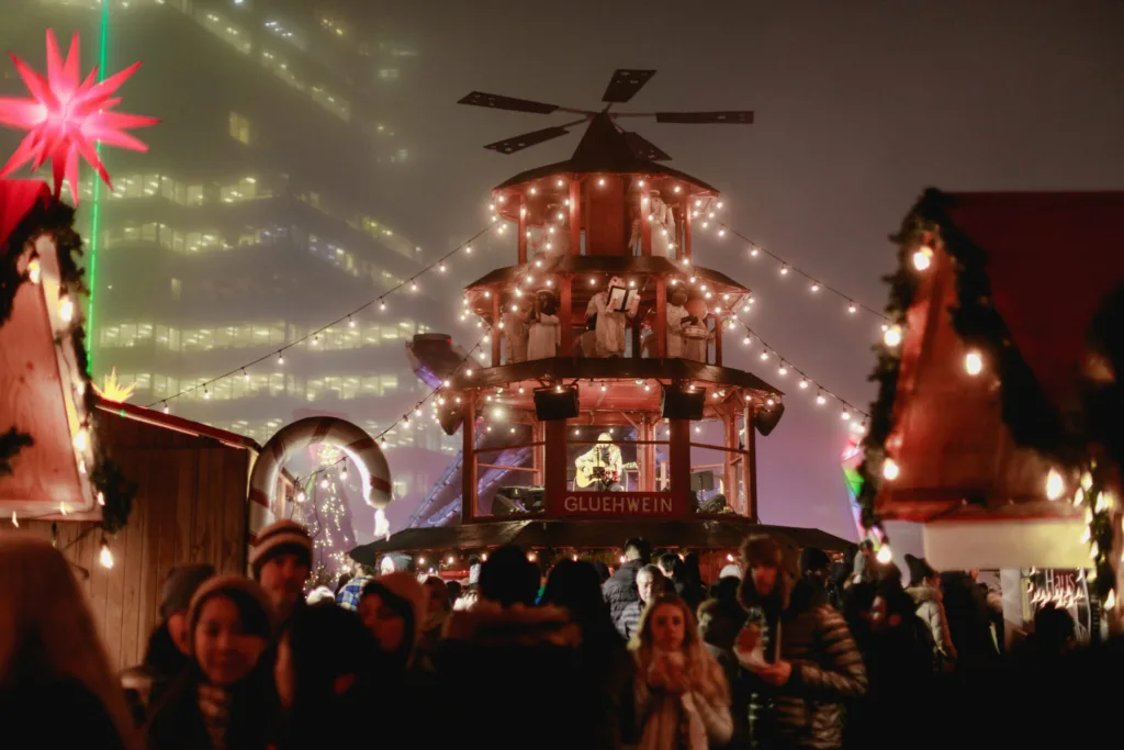 A large Christmas market that will be set up in the Seattle Center