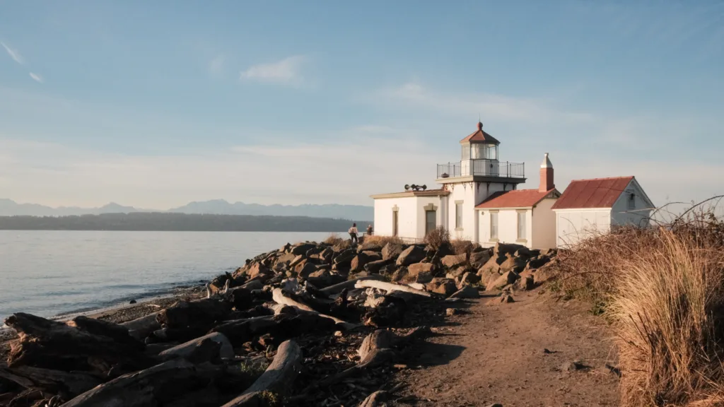 The Discovery Park lighthouse in Seattle, Washington.