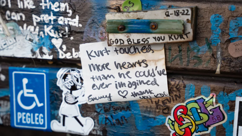 A note to Kurt Cobain in Seattle, Washington