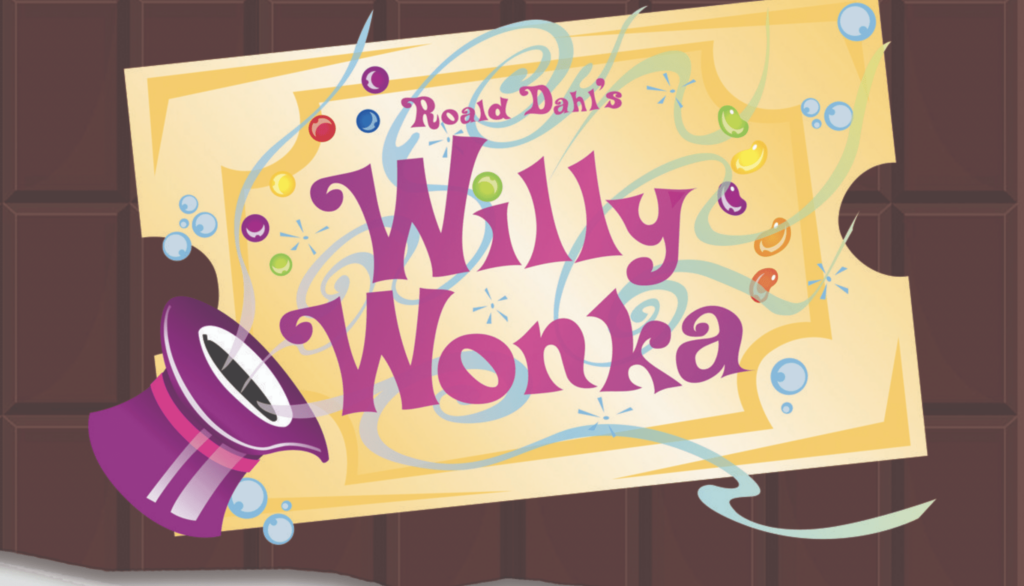 A poster for the Willa Wonka production at Broadway Bound Children's Theatre