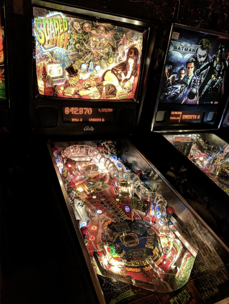A pinball machine at Coindexter's in Greenwood, Seattle.