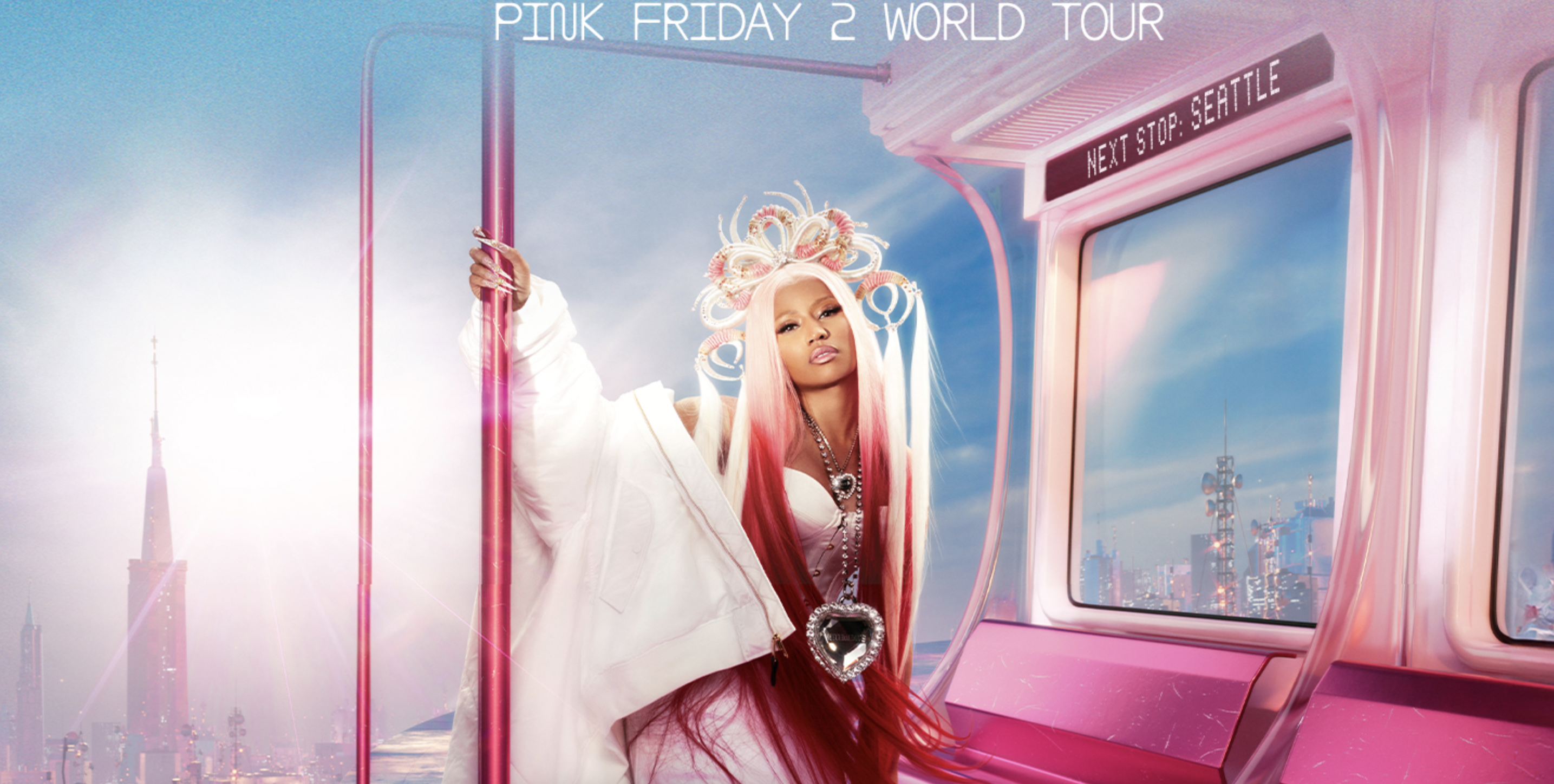 The promotional tour of Nicki Minaj getting off on Gag City in Seattle, Washington.