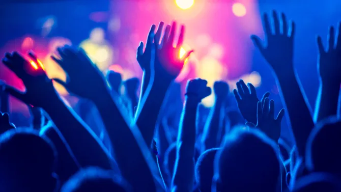 Concert crowd