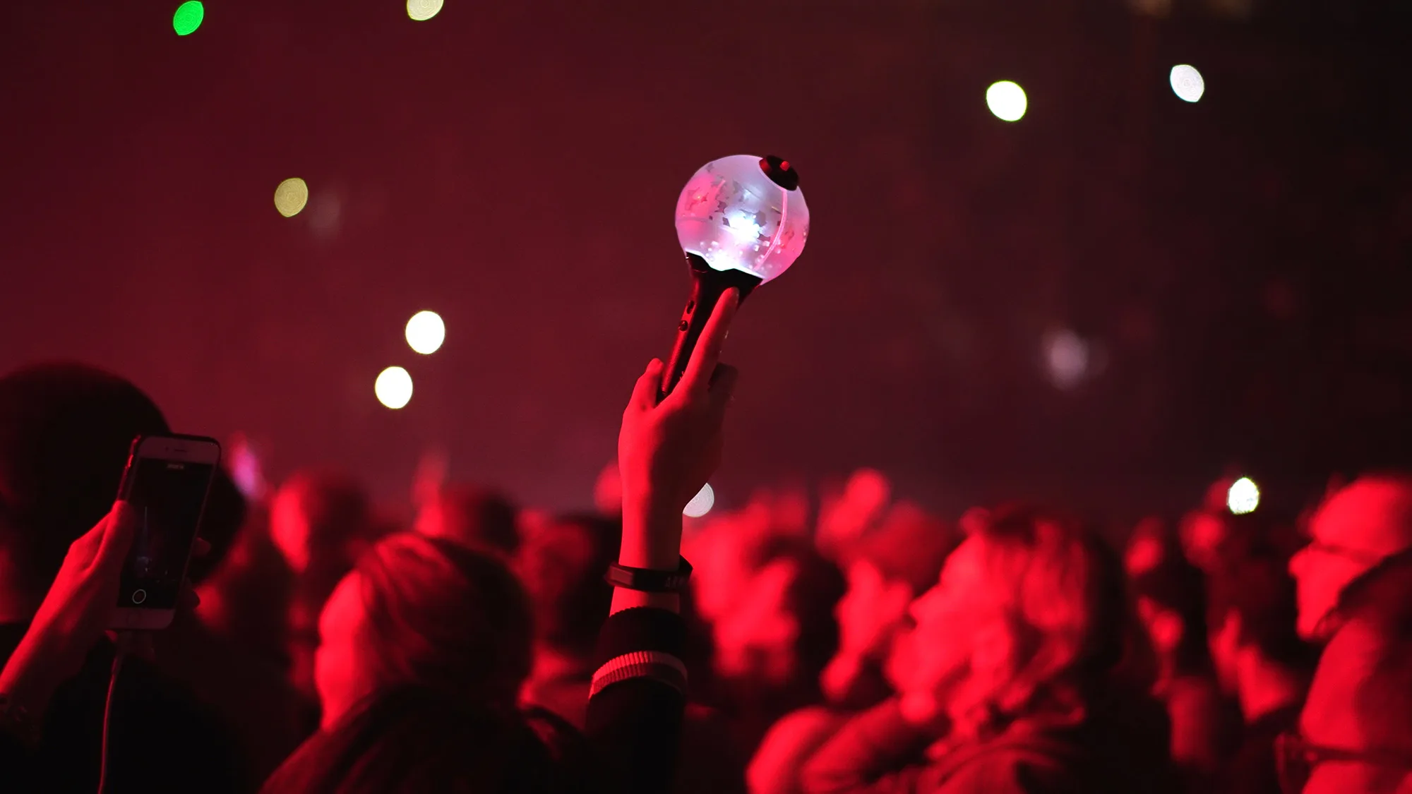 K-pop concert crowd