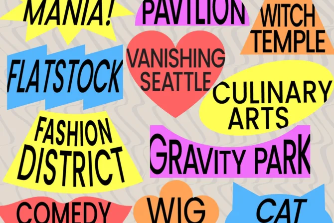 Bumbershoot visual arts graphic