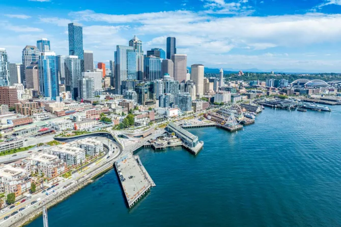 Aerial view of Waterfront Park
