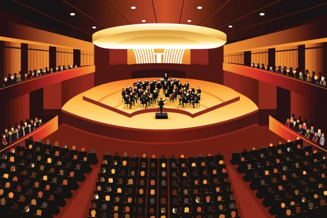 Cartoon symphony orchestra