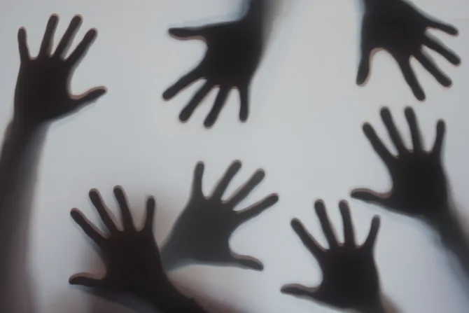 Shadowy hands