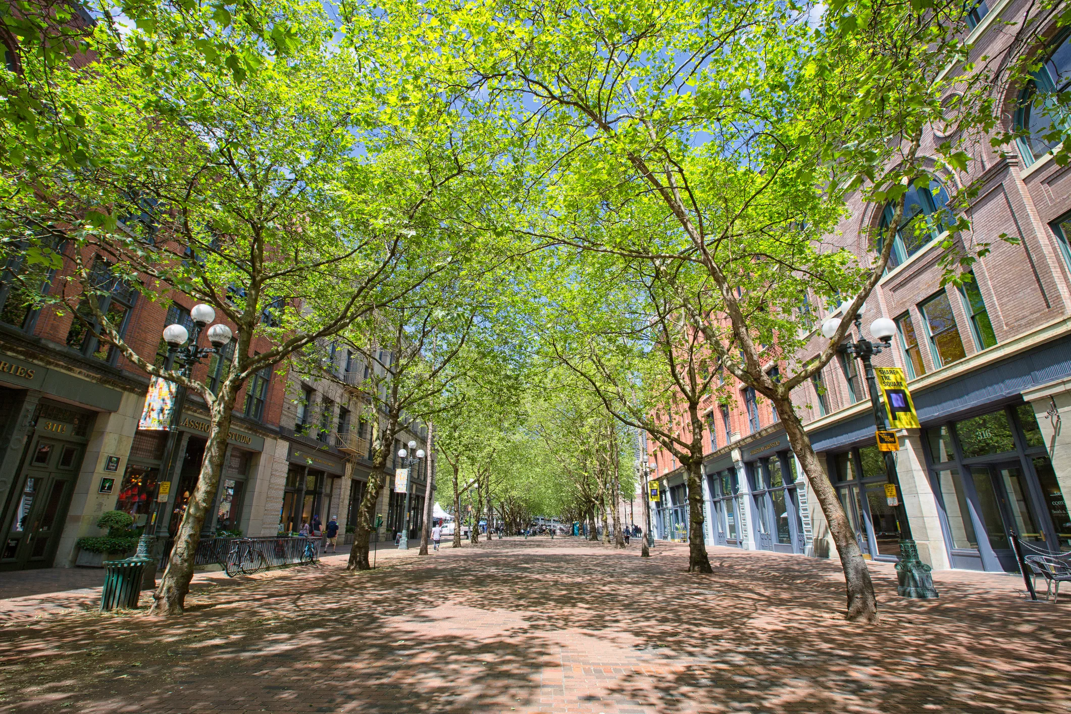 Pioneer Square in spring