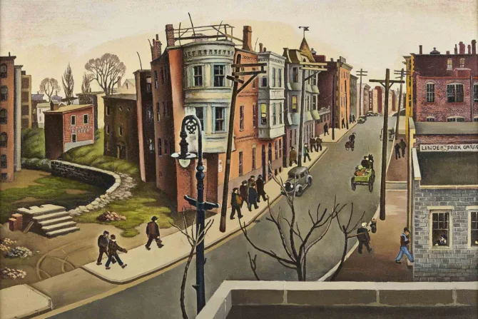 Suburban Street, 1940, Yvonne Twining Humber