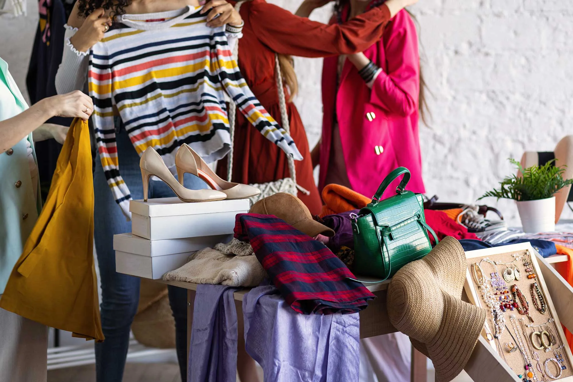 Women shopping