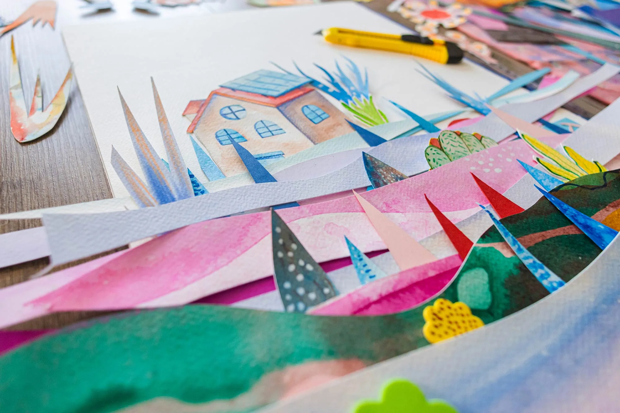 Pop up book art