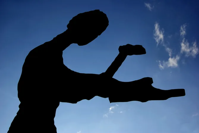 Sculpture of a man outside of SAM