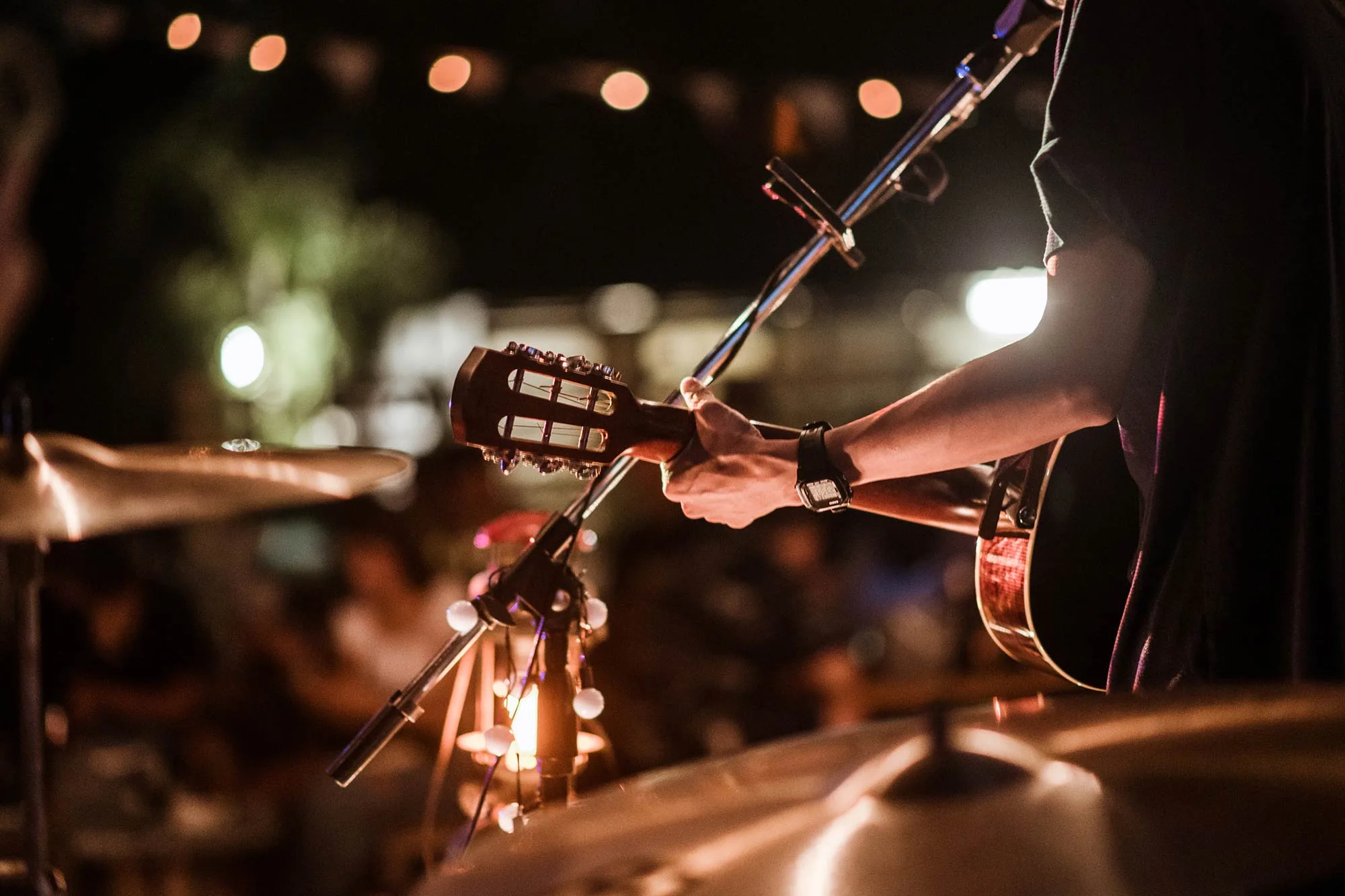 Guitar player on stage