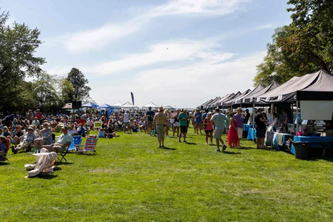 Beer and cider tents and Blues and Brews