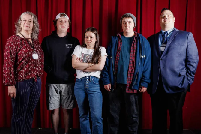The cast of "BLOOD/SUCKER"