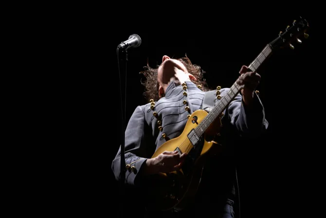 Guitarist on stage